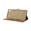 Rixus Bookcase For Apple iPhone XR Light Brown