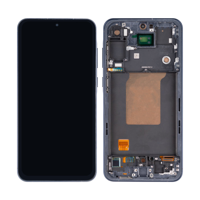 Samsung Galaxy A55 A556B Display And Digitizer With Frame Navy Soft-OLED