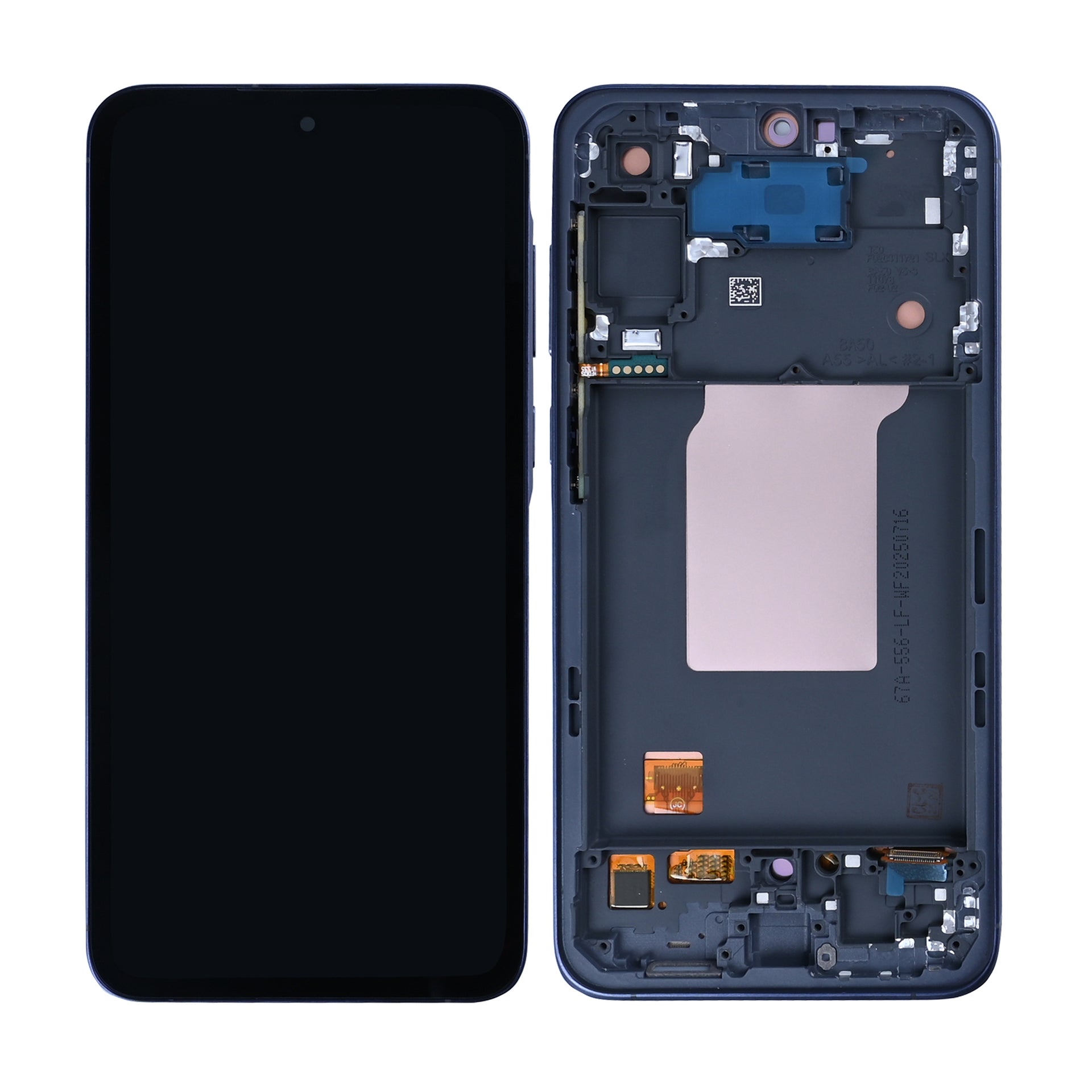 Samsung Galaxy A55 A556B Display And Digitizer With Frame Navy Soft-OLED