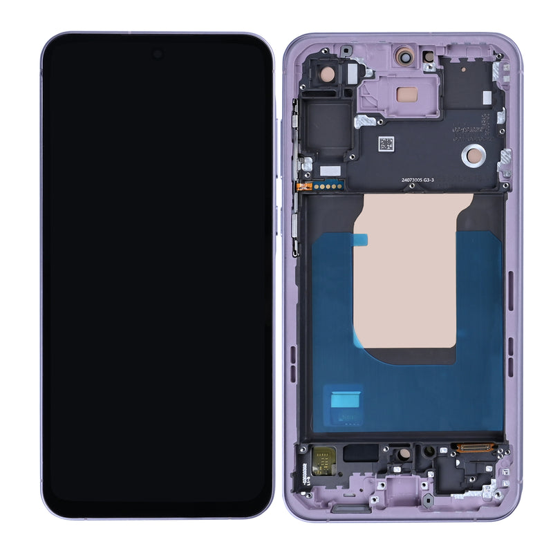 Samsung Galaxy A55 A556B Display And Digitizer With Frame Lilac Soft-OLED