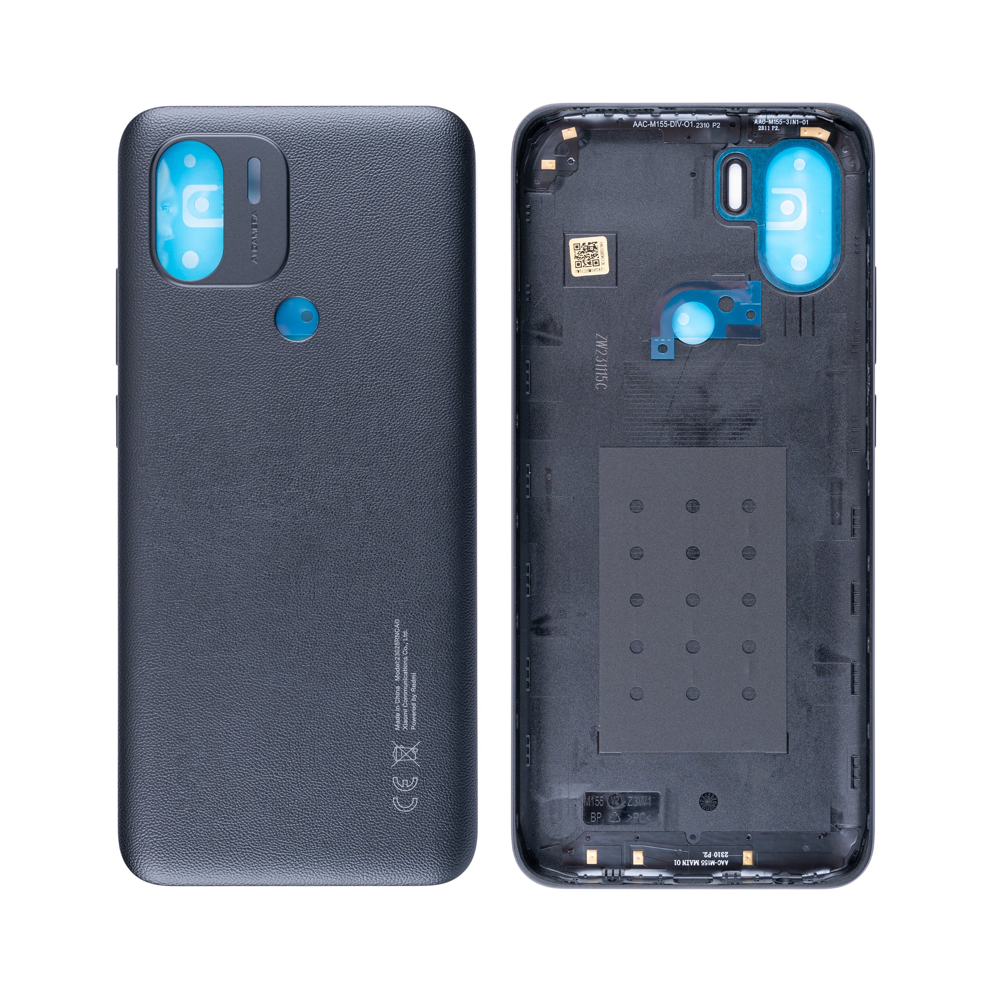 Xiaomi Redmi A1 Plus Back Cover Without Lens Black OEM