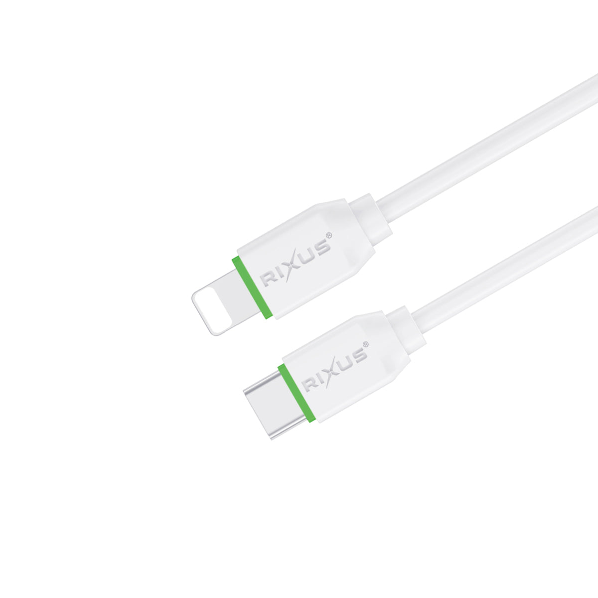 Rixus RX2017L Data Sync And Fast Charge Cable USB-C To Lightning Connector 3m