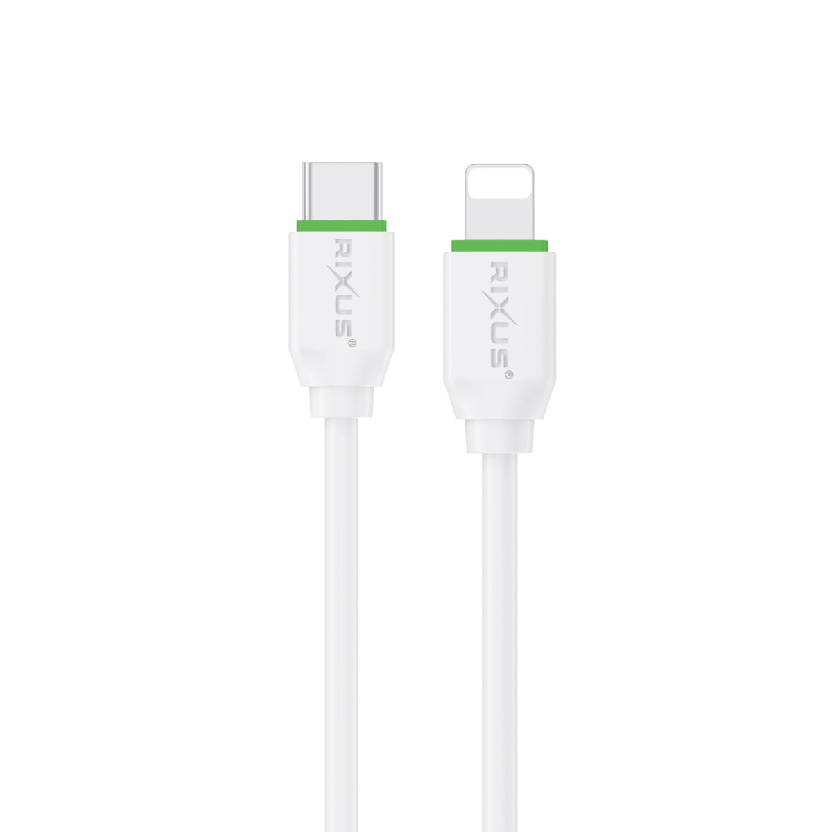Rixus RX2017L Data Sync And Fast Charge Cable USB-C To Lightning Connector 3m