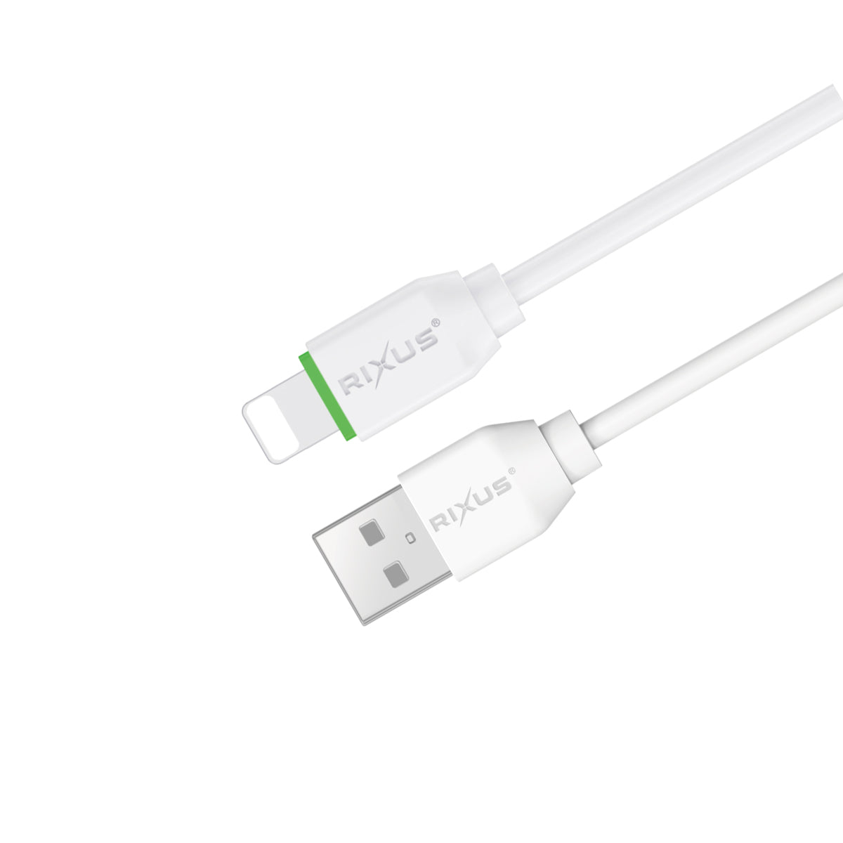 Rixus RX2017AL Data Sync And Fast Charge Cable USB To Lightning Connector 3m