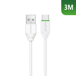Rixus RX2017AC Data Sync And Fast Charge Cable USB To USB-C 3m
