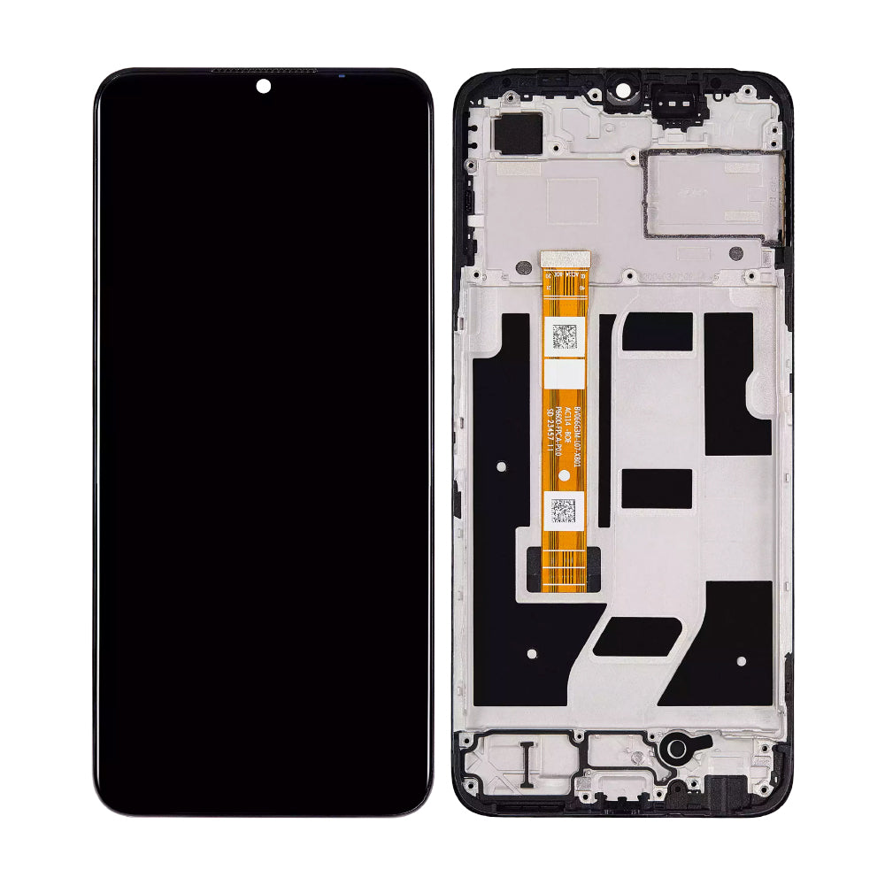 Oppo A2x Display And Digitizer With Frame Black OEM
