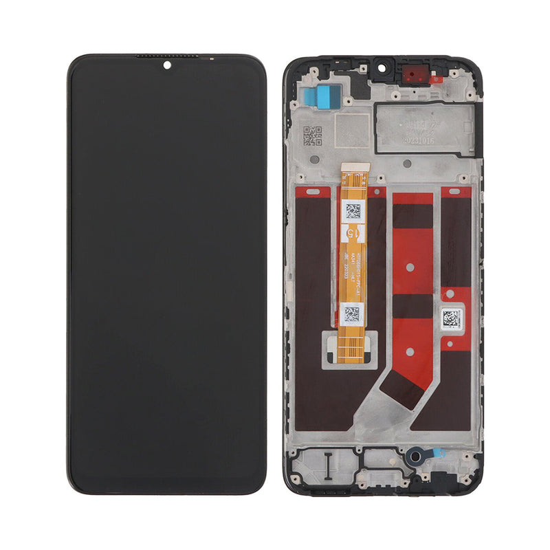 Oppo A18 (CPH2591), A38 (CPH2579) Display And Digitizer With Frame Black OEM