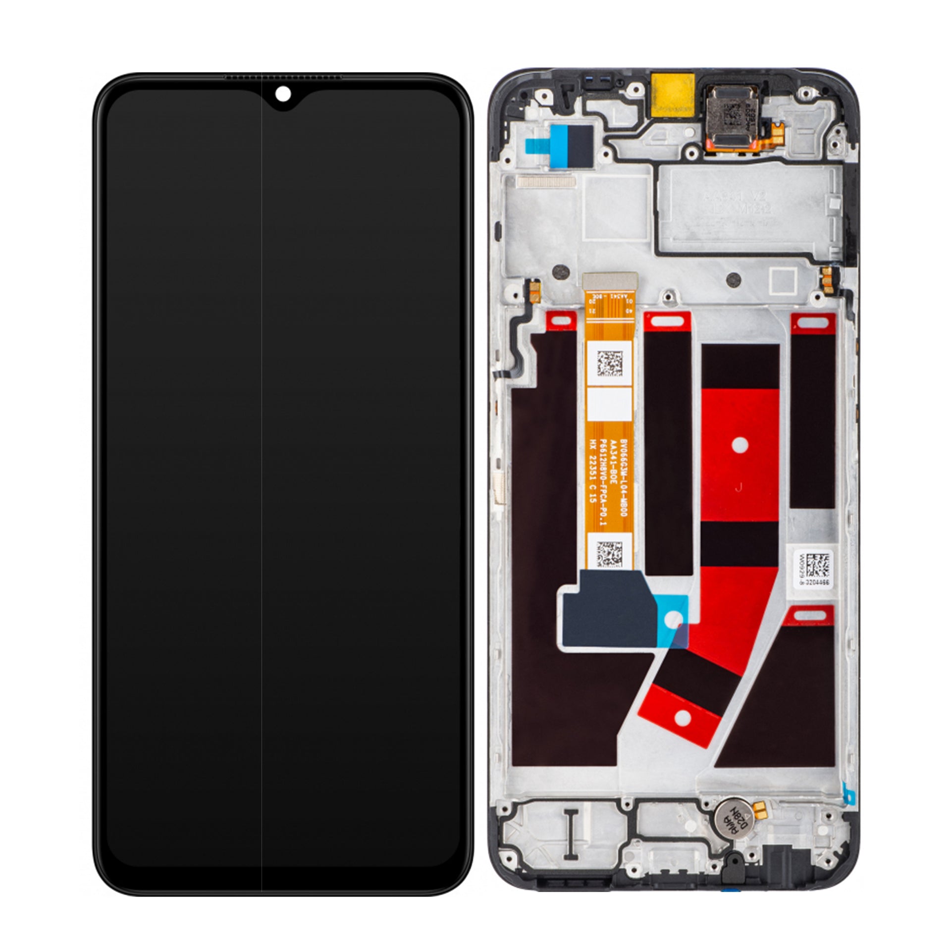 Oppo A56s, A57 Display And Digitizer With Frame Blue OEM
