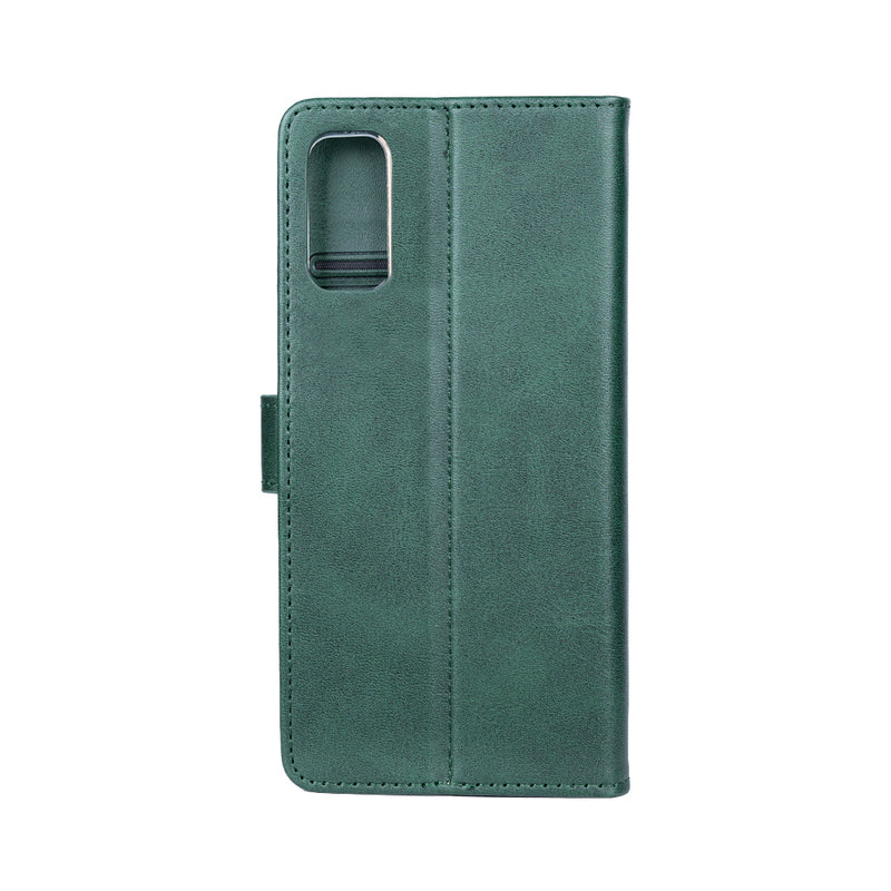 Rixus Bookcase For Samsung Galaxy S20 FE G780F Dark Green