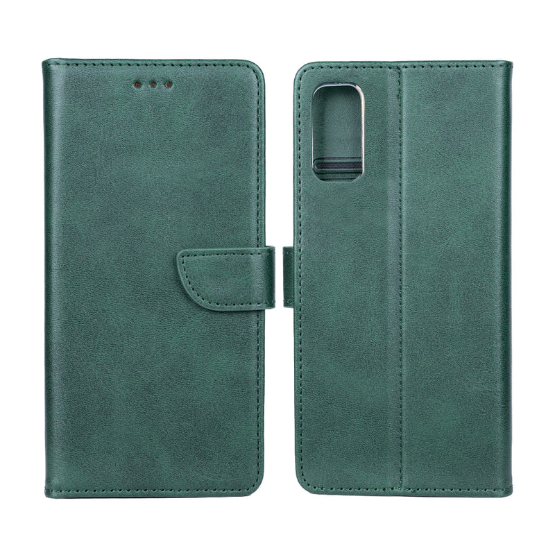 Rixus Bookcase For Samsung Galaxy S20 FE G780F Dark Green