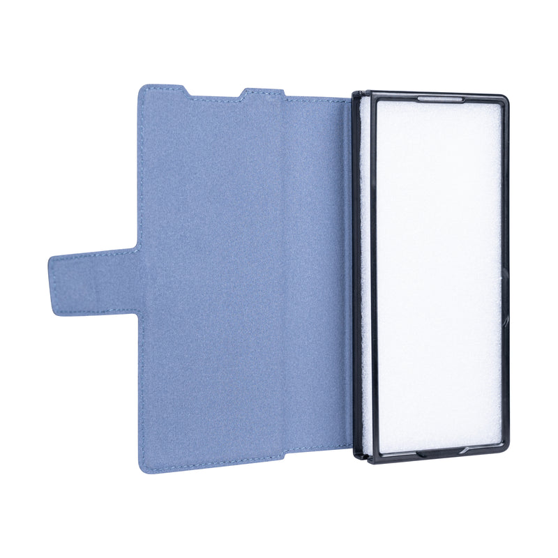 Rixus Wallet Case With Pen Holder For Samsung Galaxy Z Fold6 Sierra Blue