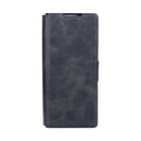Rixus Wallet Case With Pen Holder For Samsung Galaxy Z Fold5 Black