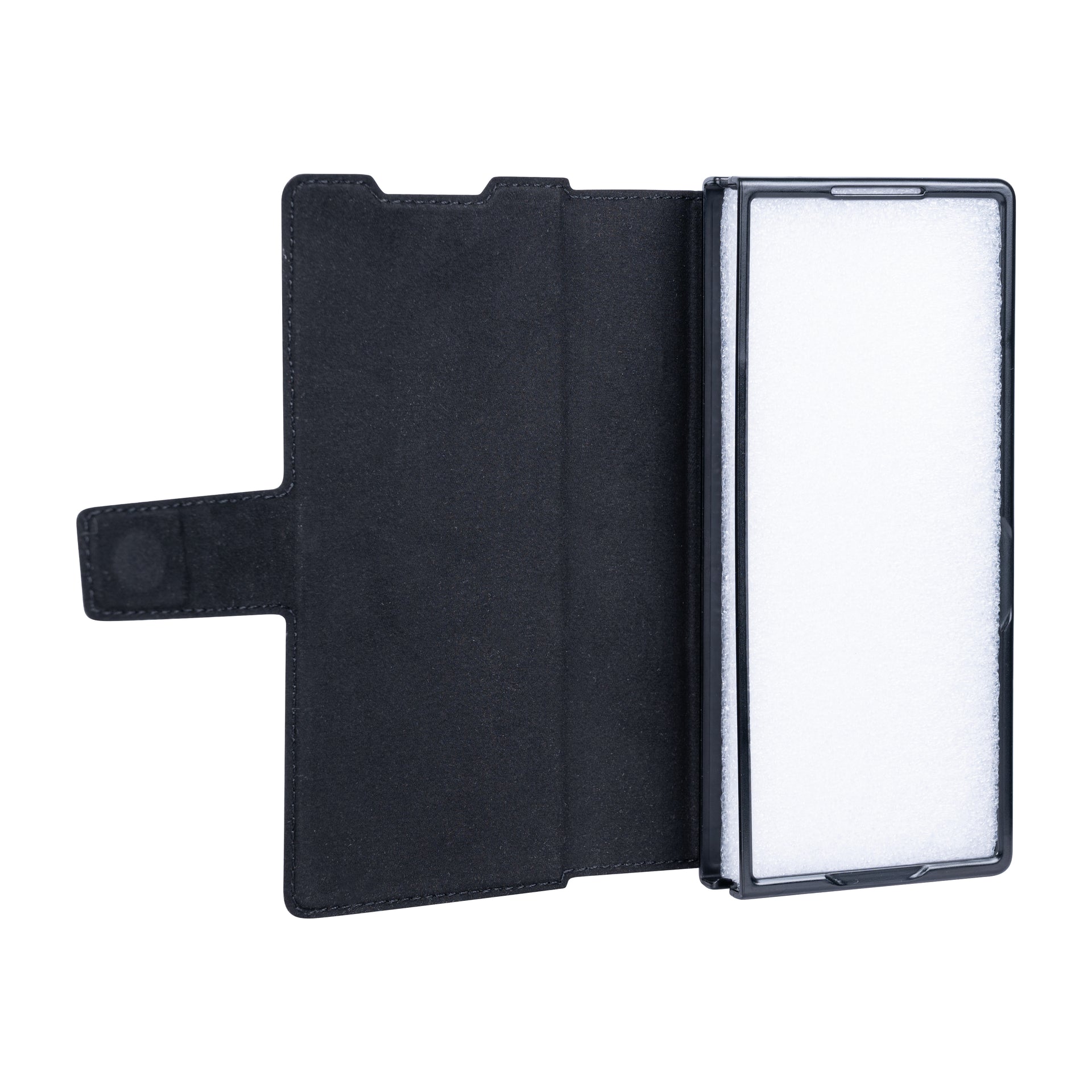 Rixus Wallet Case With Pen Holder For Samsung Galaxy Z Fold5 Black