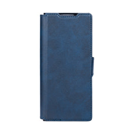 Rixus Wallet Case With Pen Holder For Samsung Galaxy Z Fold5 Blue