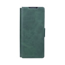 Rixus Wallet Case With Pen Holder For Samsung Galaxy Z Fold5 Green