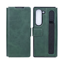 Rixus Wallet Case With Pen Holder For Samsung Galaxy Z Fold5 Green