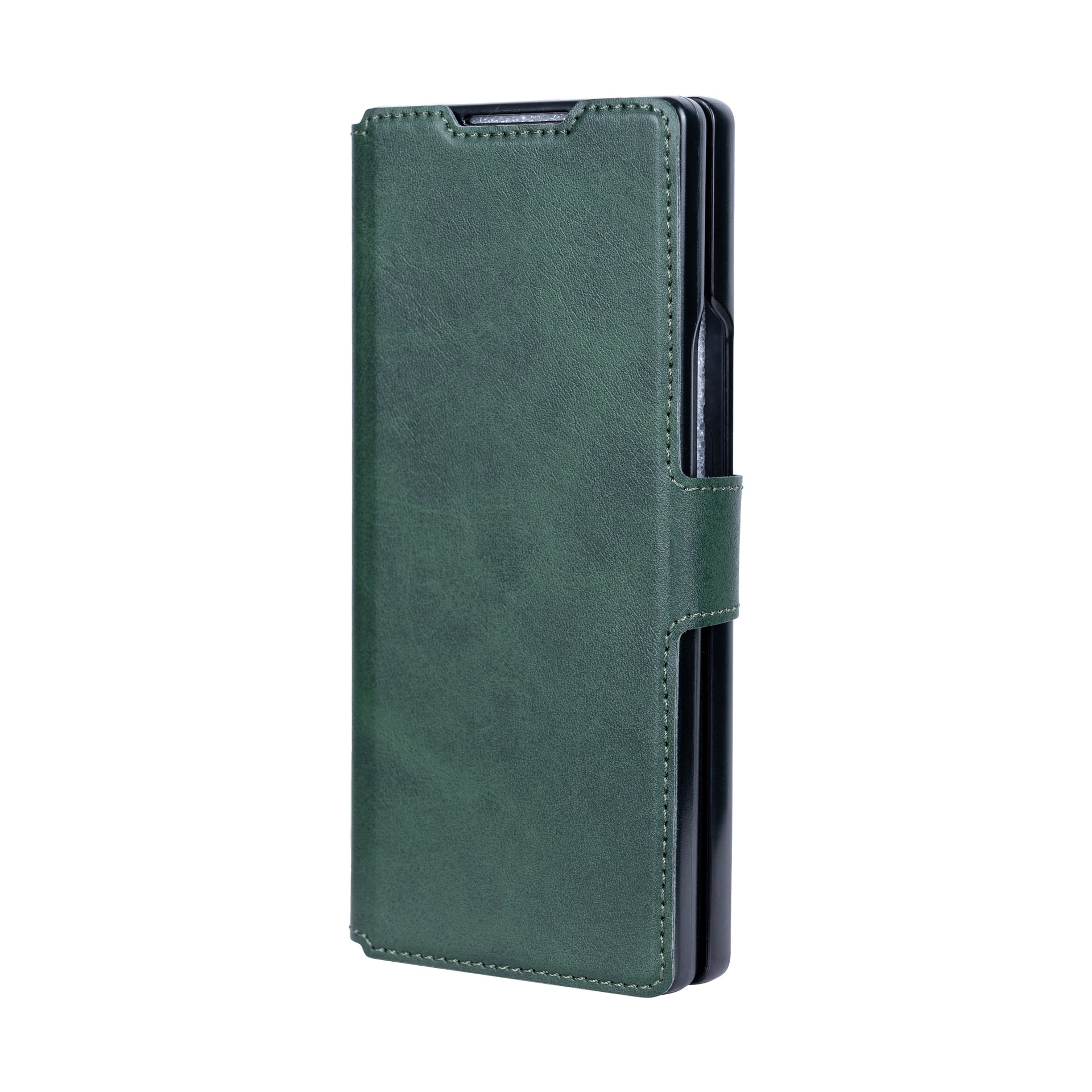 Rixus Wallet Case With Pen Holder For Samsung Galaxy Z Fold5 Green
