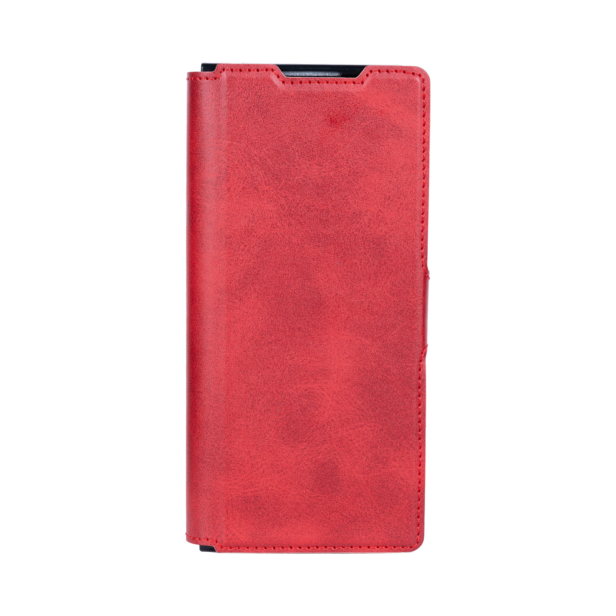 Rixus Wallet Case With Pen Holder For Samsung Galaxy Z Fold5 Red