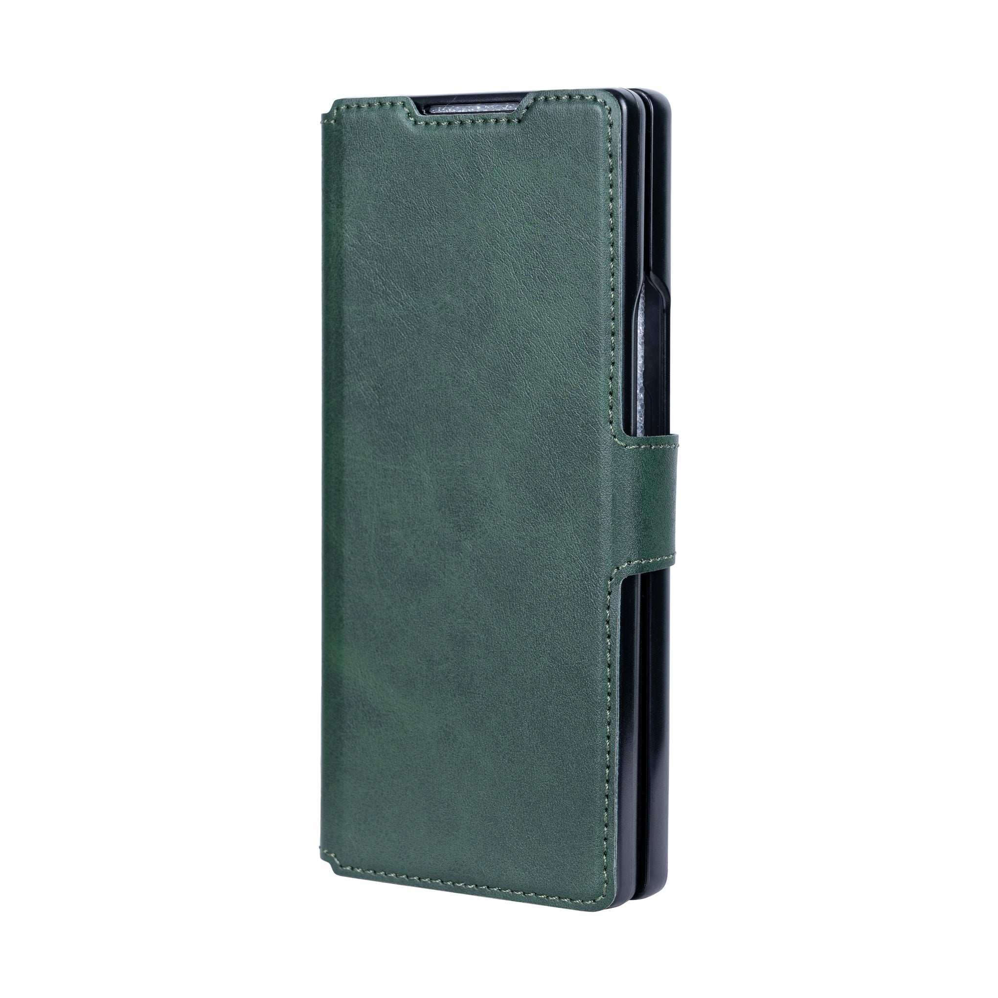 Rixus Wallet Case With Pen Holder For Samsung Galaxy Z Fold4 Green