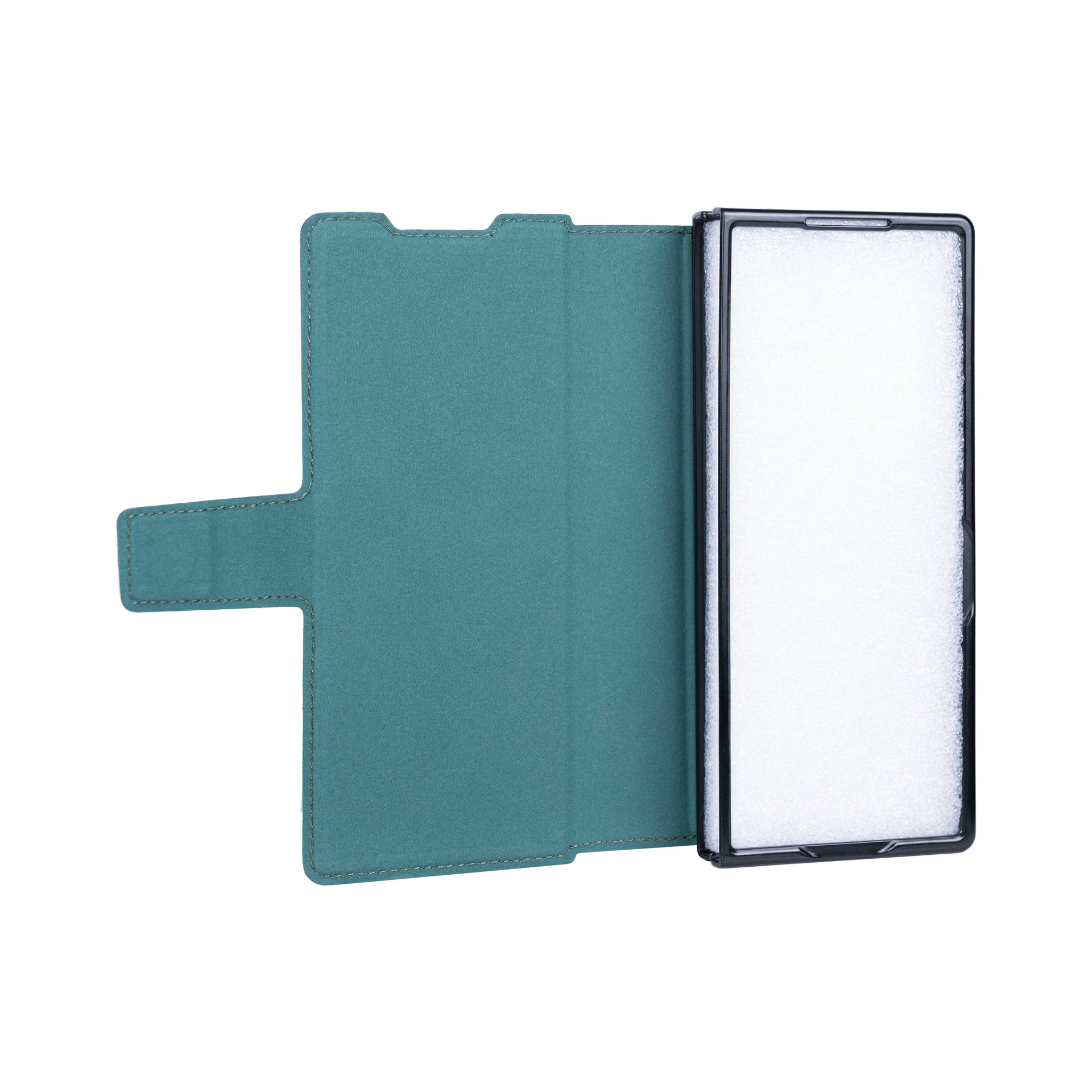 Rixus Wallet Case With Pen Holder For Samsung Galaxy Z Fold4 Green