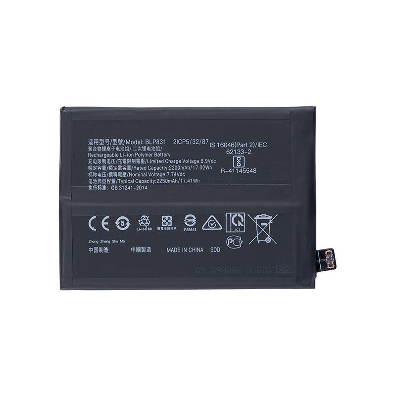 Oppo Find X3 Pro (CPH2173) Battery BLP831 OEM