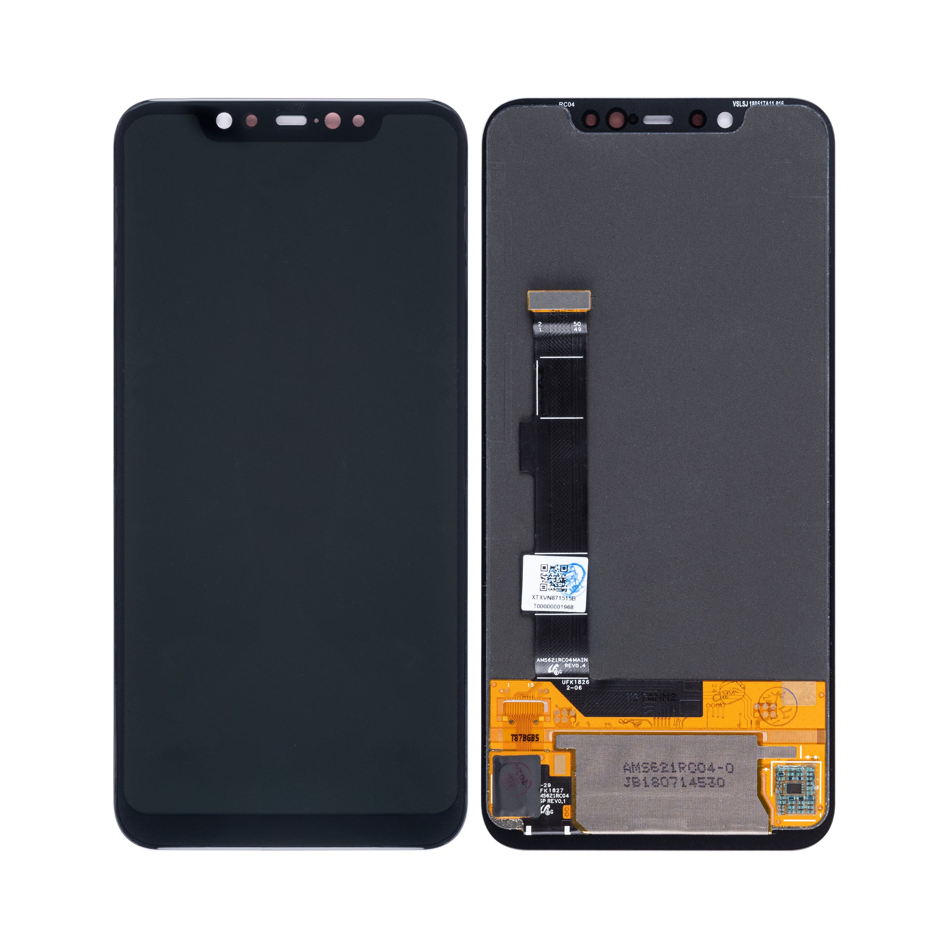 Xiaomi Mi 8 Display And Digitizer Without Frame Black OEM