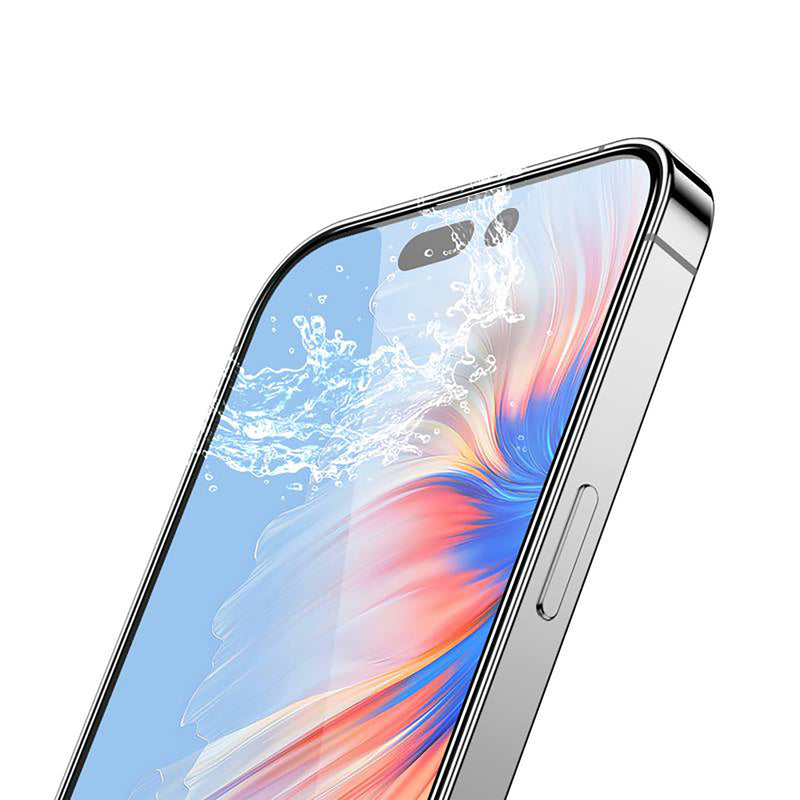 Rixus Clear HD Full Curved Edge Tempered Glass For iPhone 17