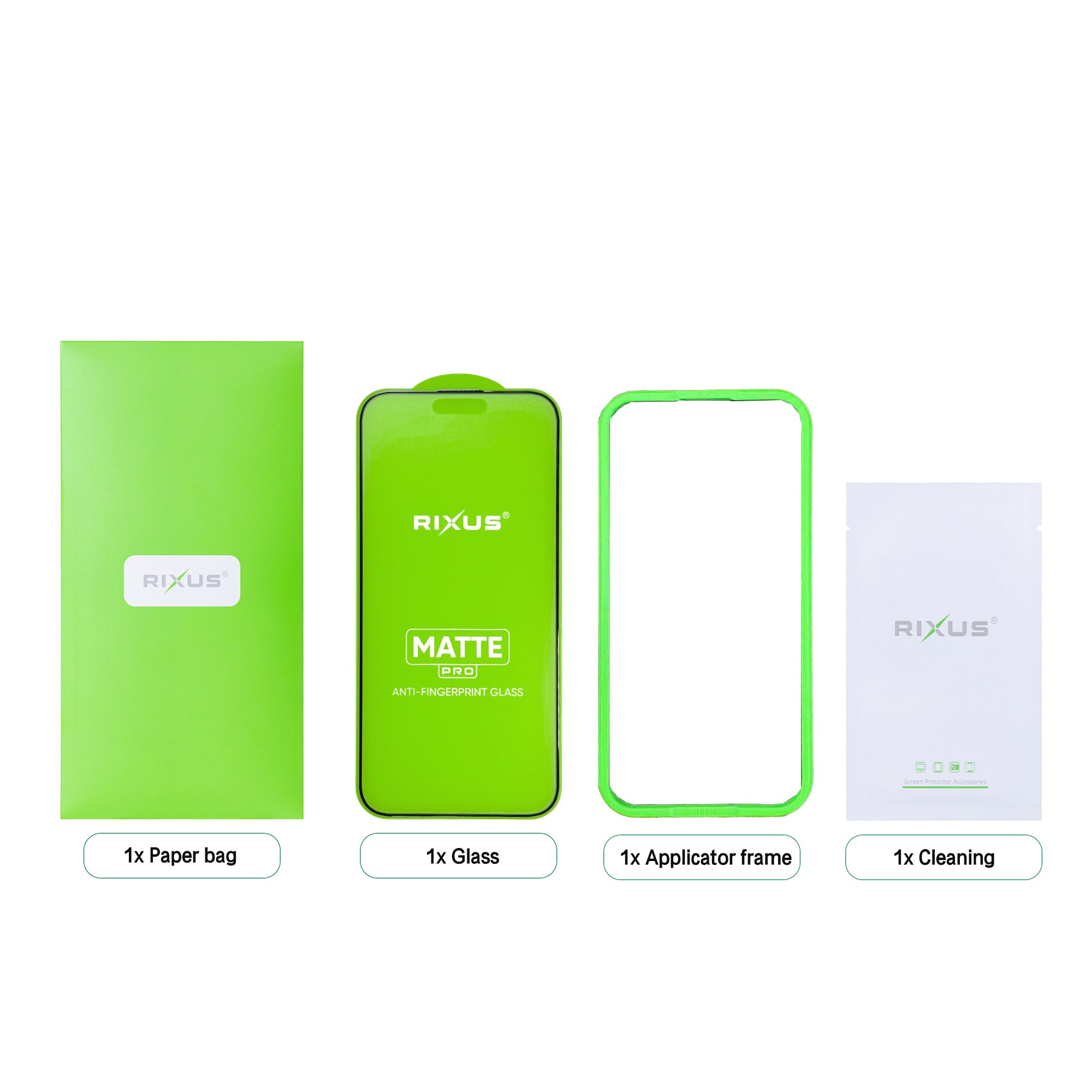 Rixus Matte Tempered Glass For Apple iPhone 16 Pro Max