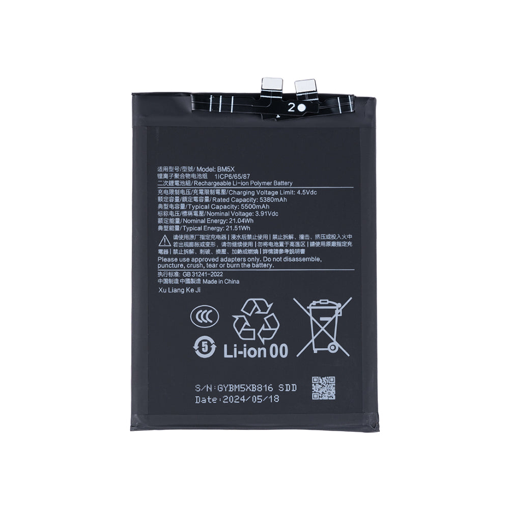 Xiaomi Redmi K70E Battery BM5X OEM