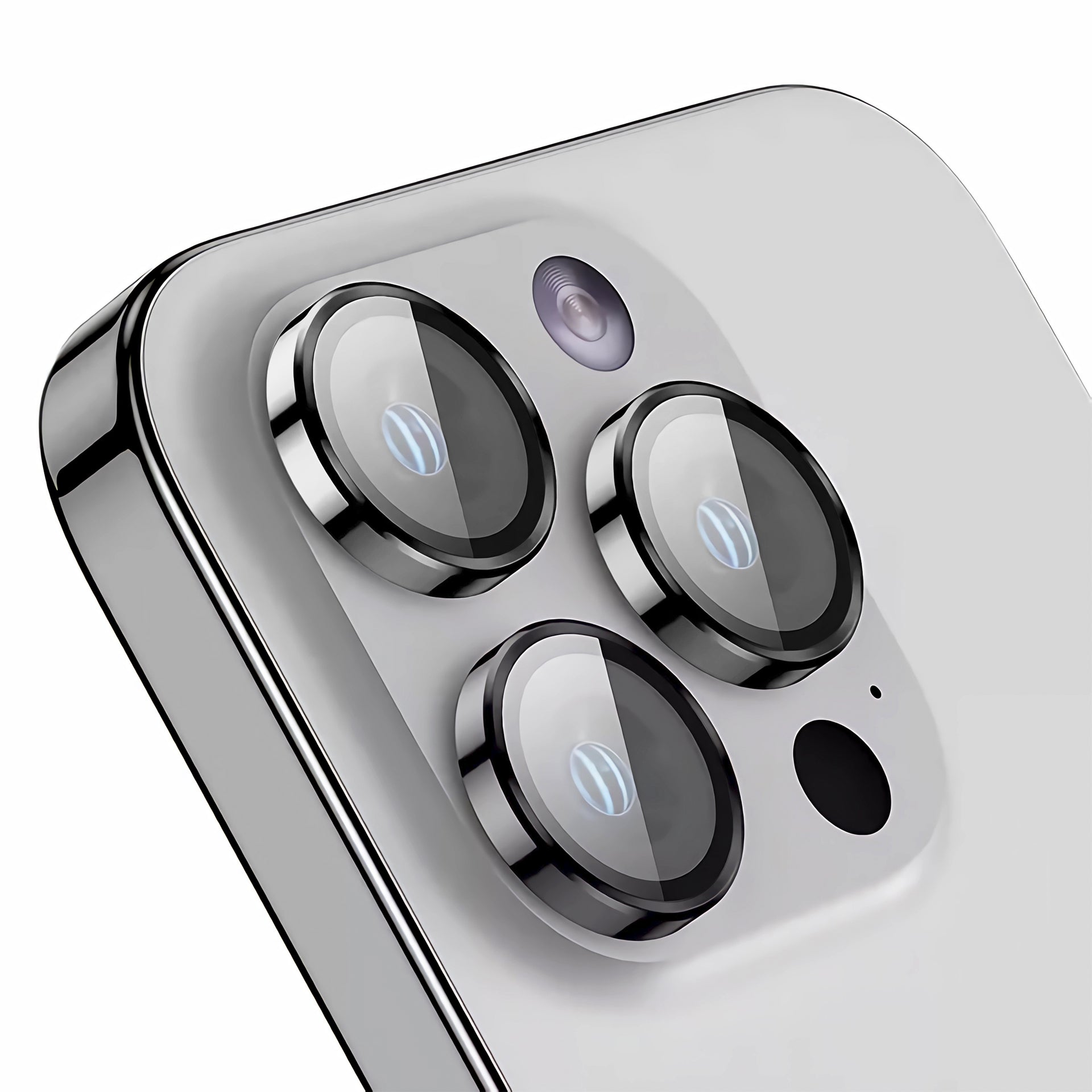 Rixus Metal Shield Camera Tempered Glass For Apple iPhone 16, 16 Plus, 17 Pink