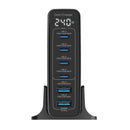 Rixus RX240 GaN Power Adapter With Digital Display 240W Black