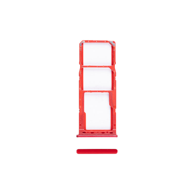 Samsung Galaxy A12 Nacho A127F Sim And SD Card Holder Red OEM