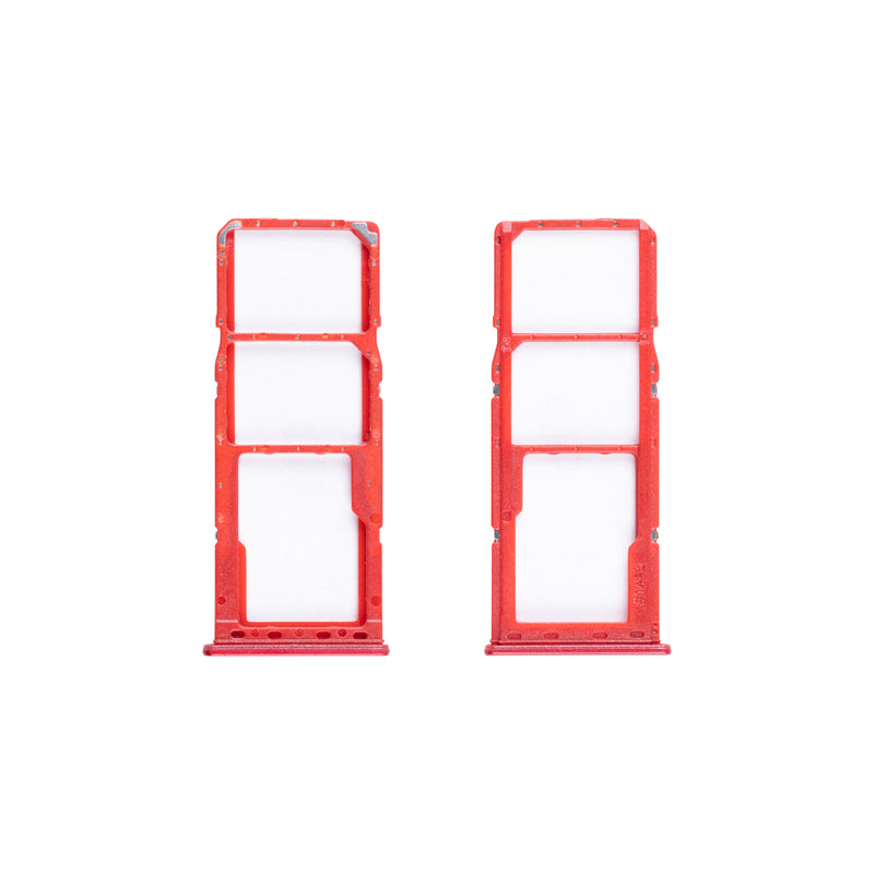 Samsung Galaxy A12 Nacho A127F Sim And SD Card Holder Red OEM