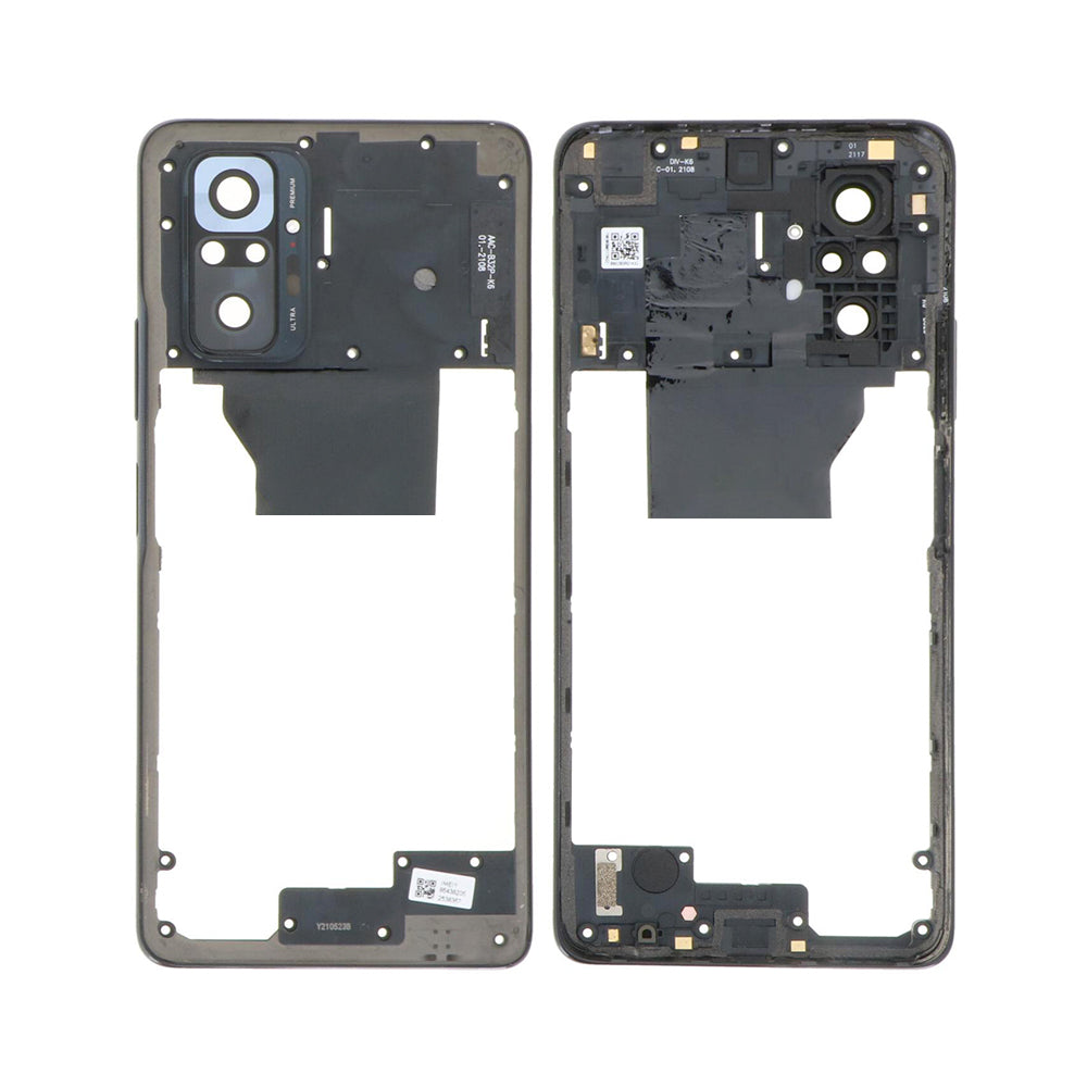Xiaomi Redmi Note 10 Pro 4G Camera Lens Cover With Middle Frame Onyx Gray OEM
