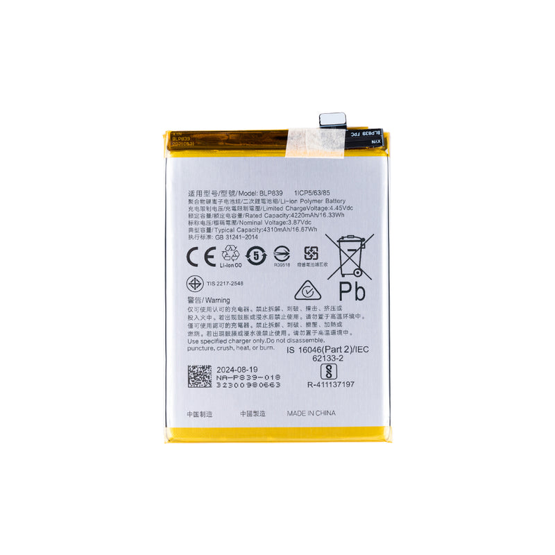 Oppo A94 5G, Reno 5Z 5G, F19 Pro Plus 5G, A95 5G, Reno 6 Z, Reno 6 4G Battery BLP839 OEM