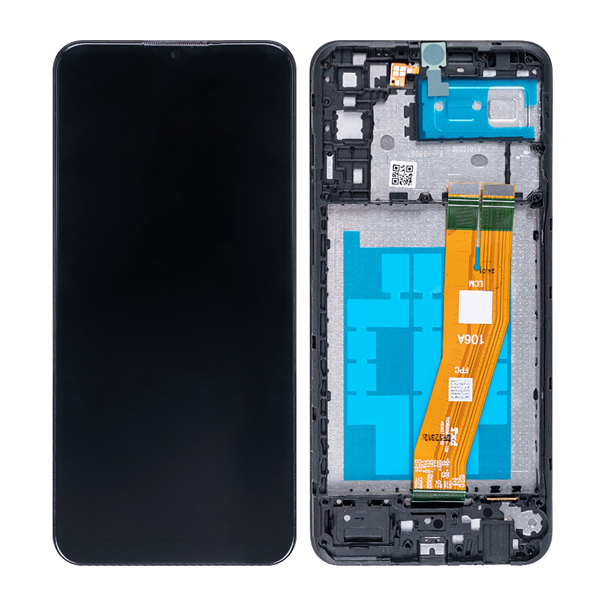Samsung Galaxy A04e A042F Display And Digitizer With Frame Black OEM