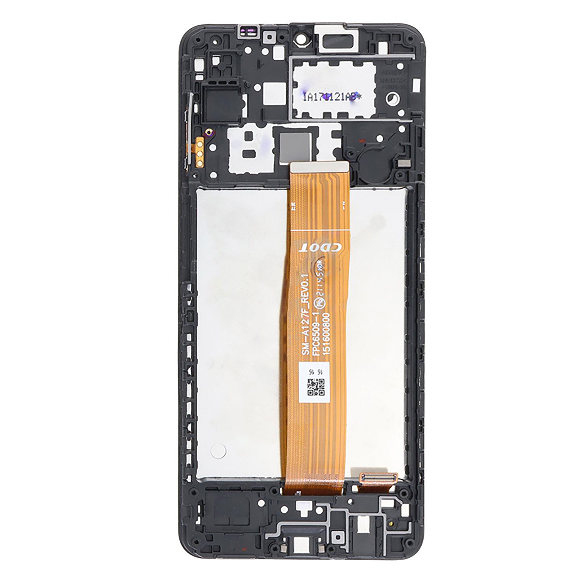 Samsung Galaxy A12 Nacho A127F Display And Digitizer With Frame Black OEM