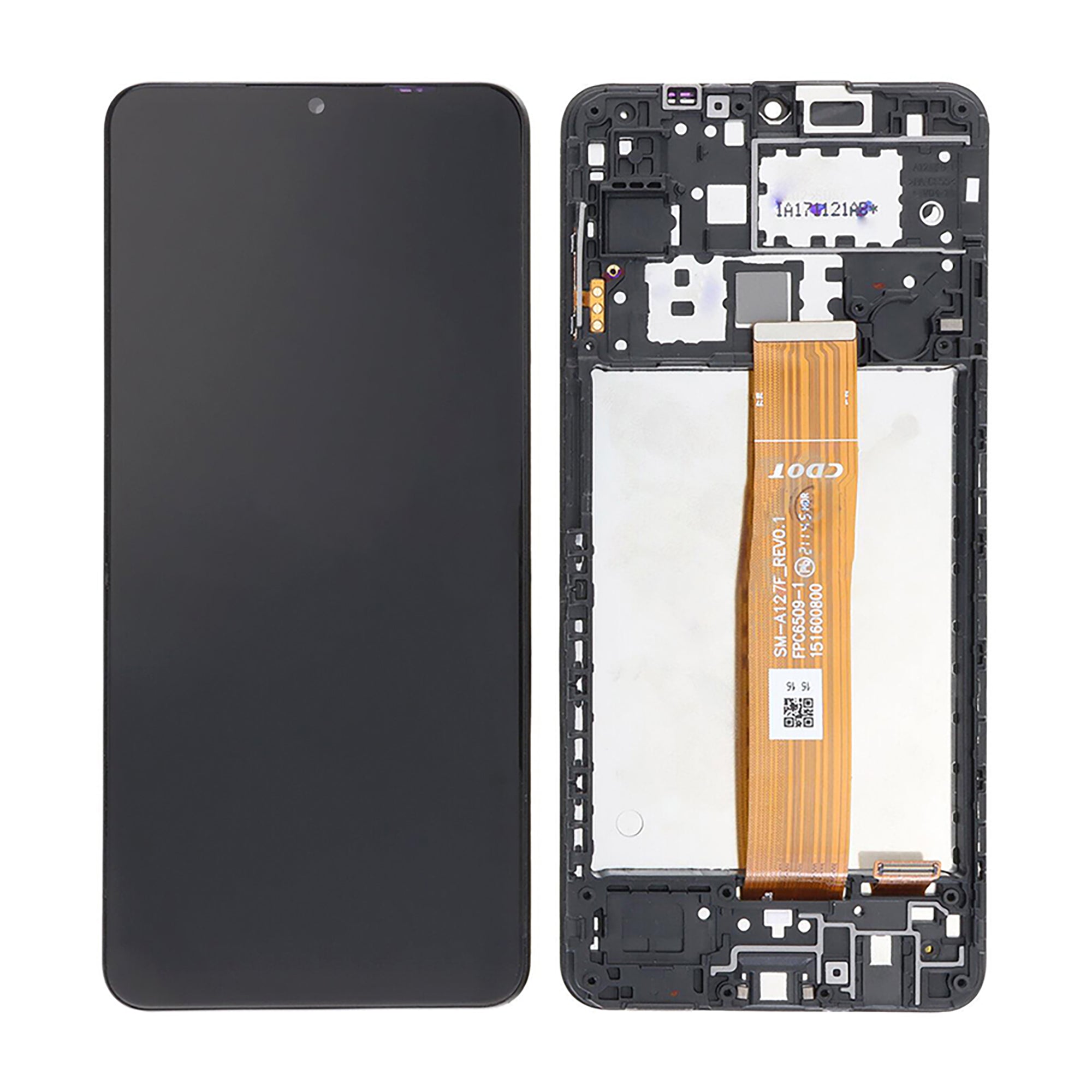 Samsung Galaxy A12 Nacho A127F Display And Digitizer With Frame Black OEM