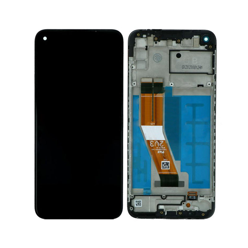 Samsung Galaxy A11 A115F Display And Digitizer With Frame Black OEM