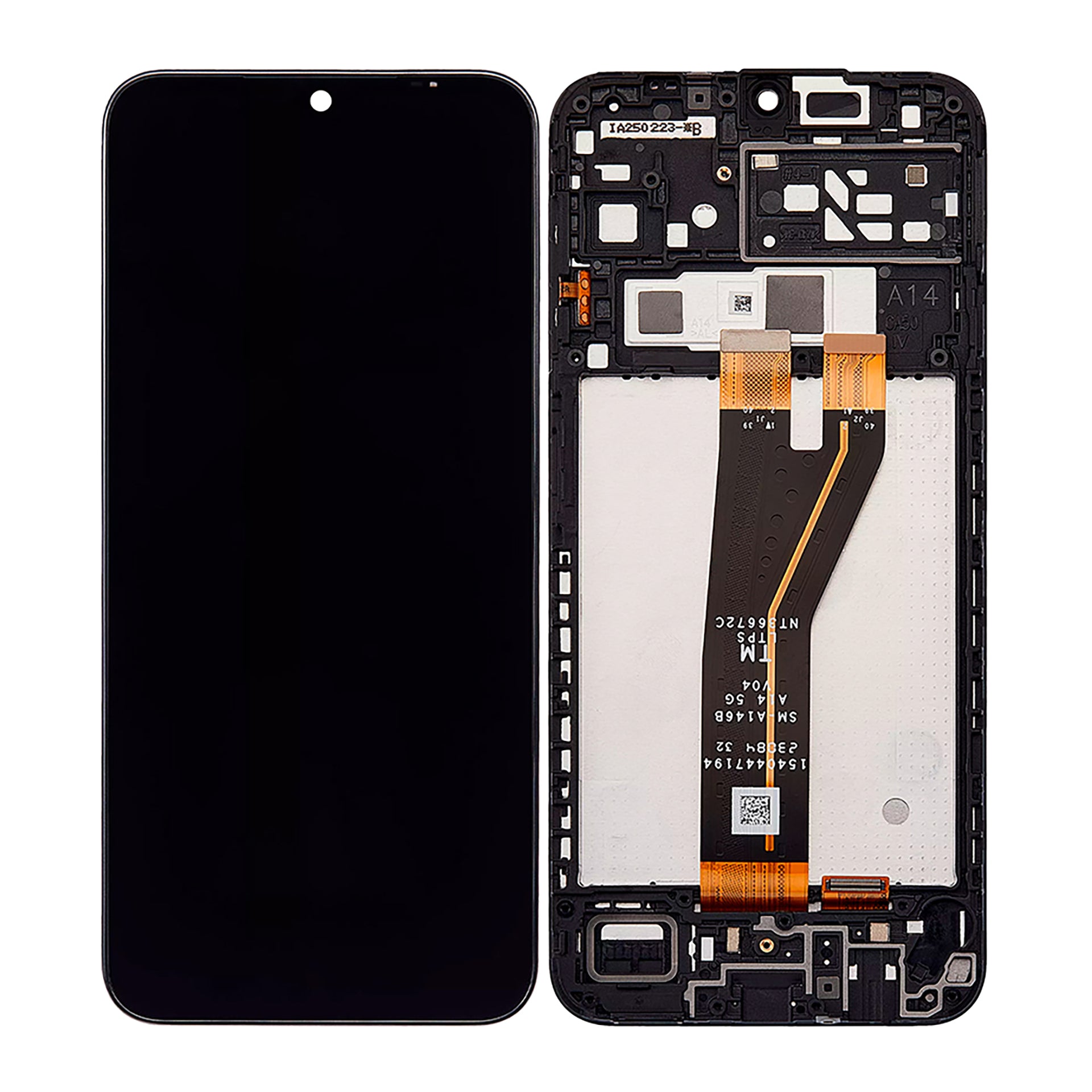 Samsung Galaxy A14 5G A146B Display And Digitizer With Frame Black Refurbished