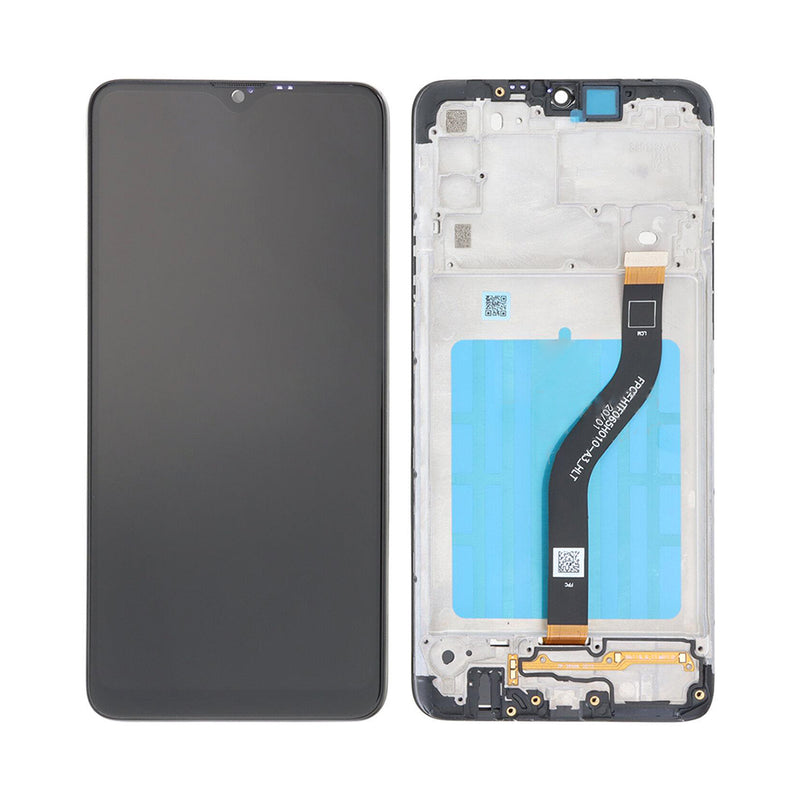 Samsung Galaxy A20s A207F Display And Digitizer With Frame Black Soft-OLED