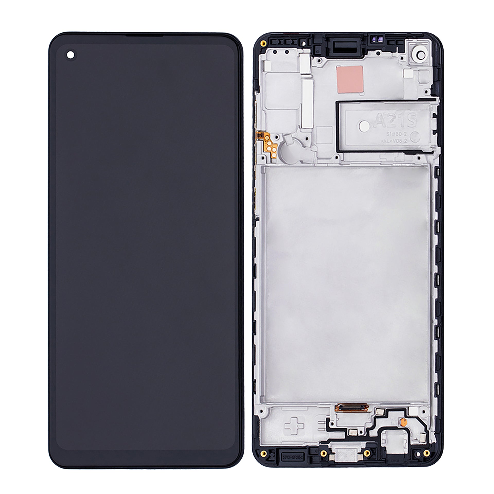 Samsung Galaxy A21s A217F Display And Digitizer With Frame Black OEM