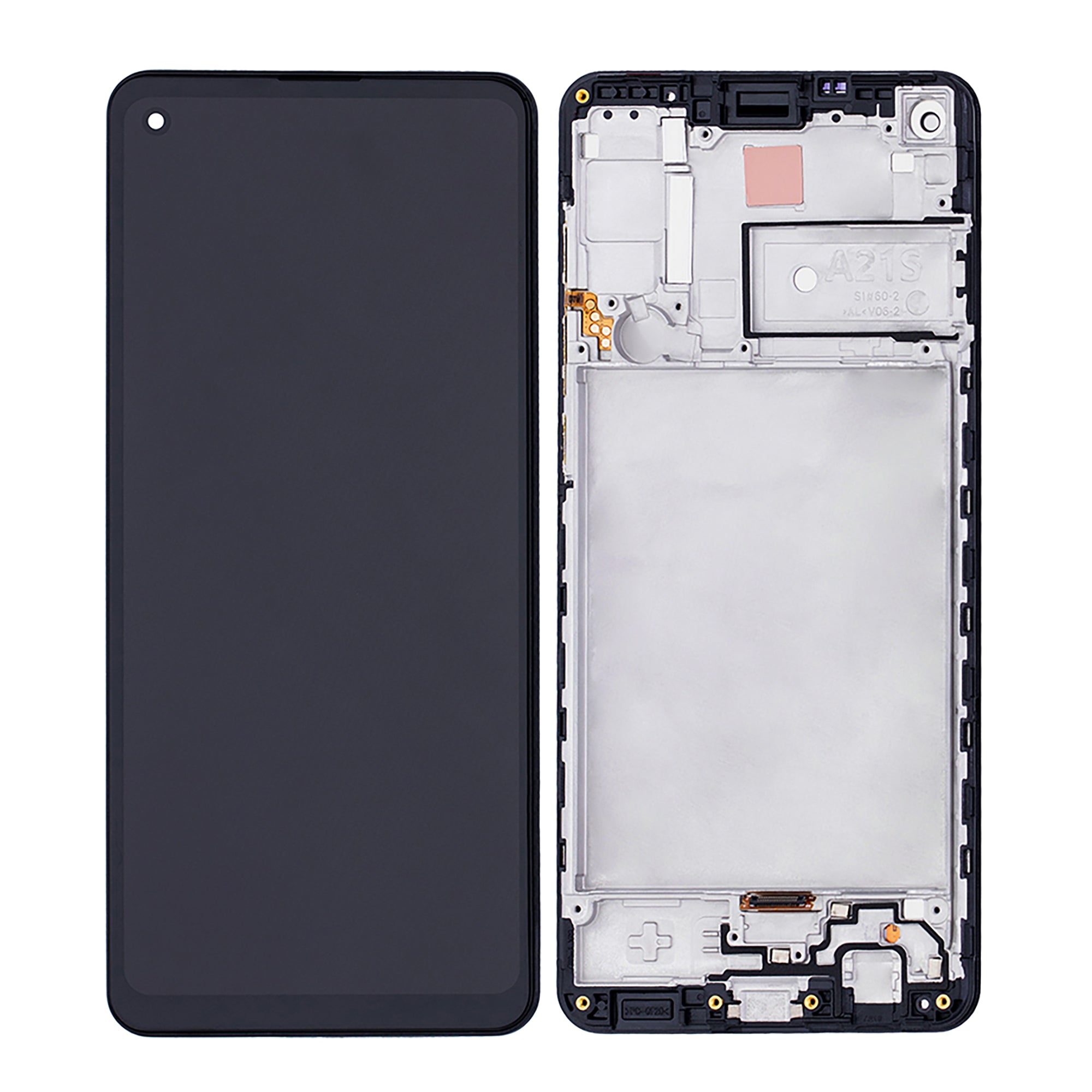 Samsung Galaxy A21s A217F Display And Digitizer With Frame Black OEM