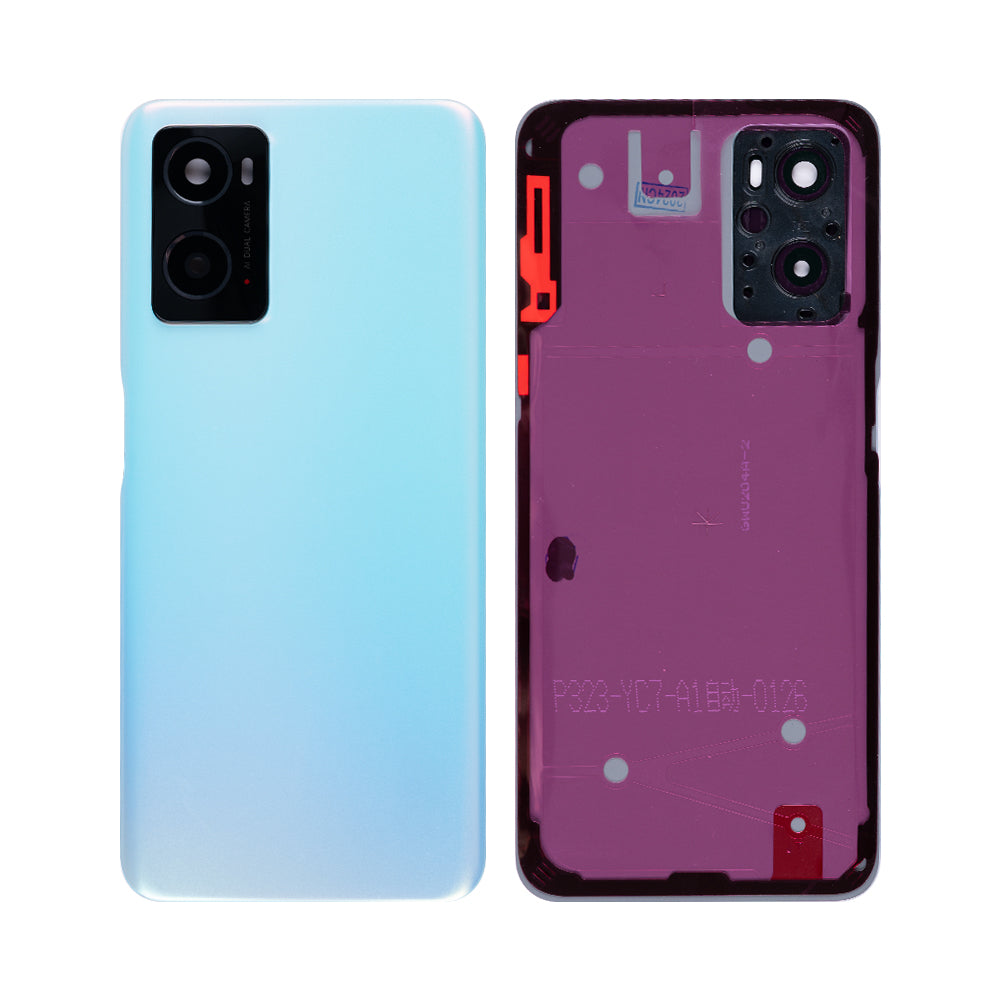 Oppo A76 Back Cover With Lens Glowing Blue OEM