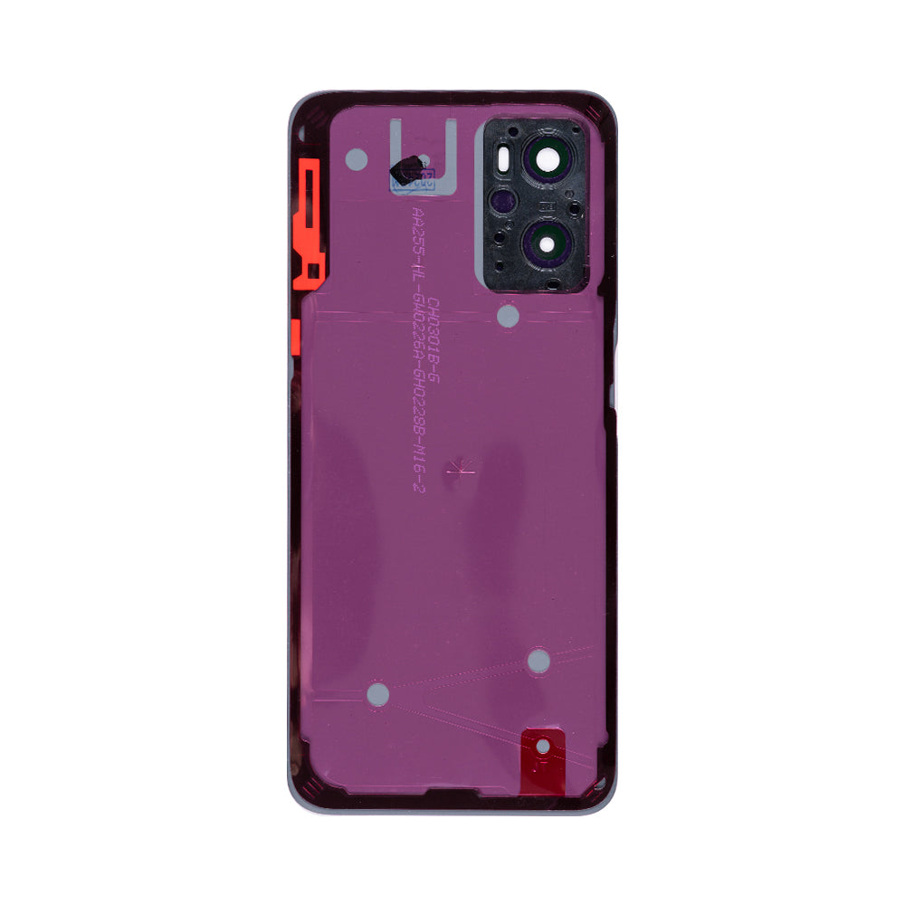 Oppo A76 Back Cover With Lens Glowing Black OEM