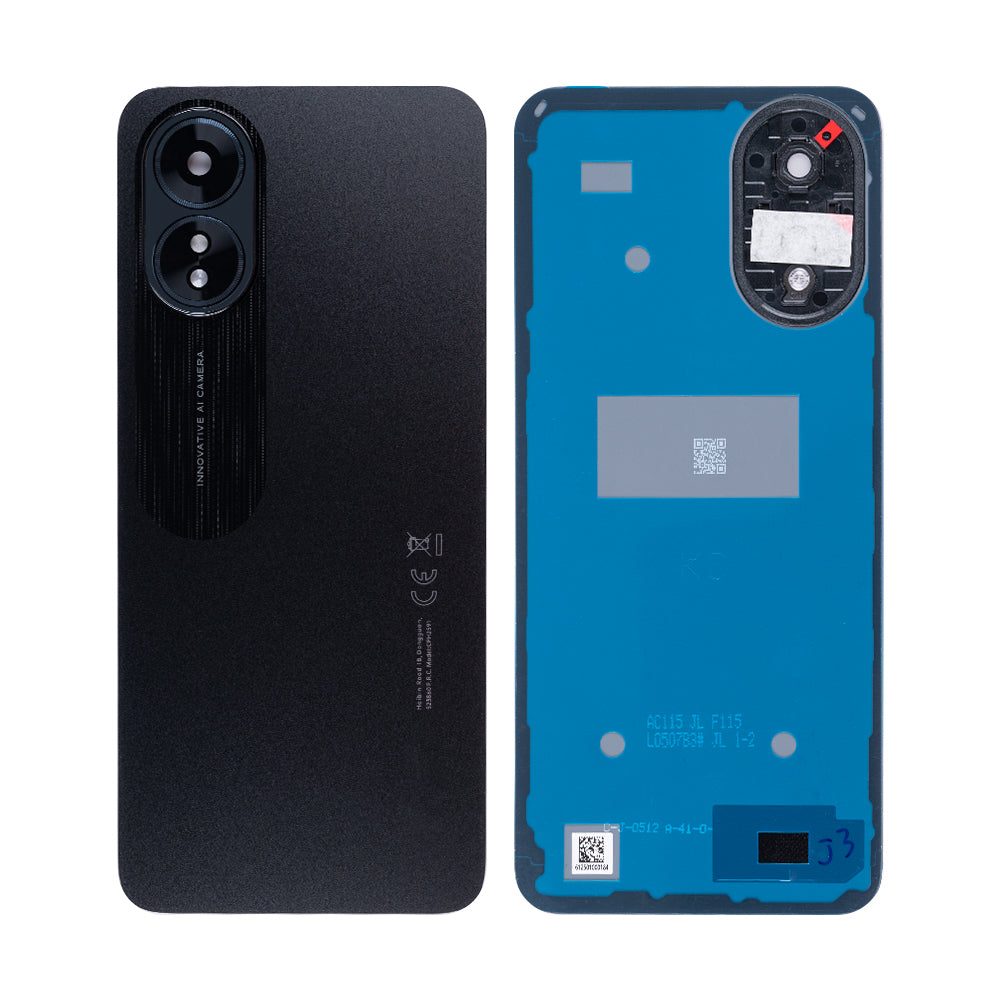 Oppo A18 Back Cover With Lens Glowing Black OEM