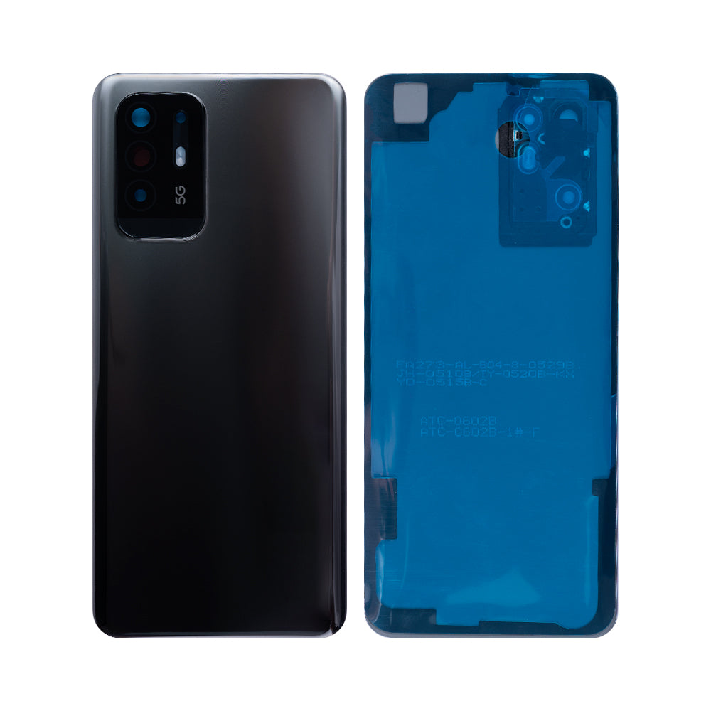 Oppo A94 5G Back Cover With Lens Fluid Black OEM