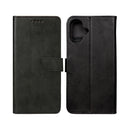 Rixus Bookcase For iPhone 16 Black