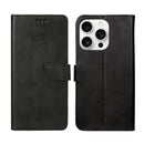 Rixus Bookcase For Apple iPhone 16 Pro Black