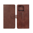 Rixus Bookcase For iPhone 16 Pro Brown